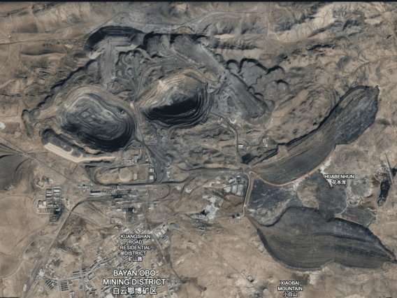 Bayan Obo Rare Earth Mine in Inner Mongolia, China