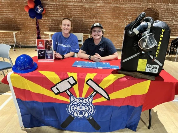 Student Mine Rescue Team members and mining seniors Alexis Rylaarsdam and Carter Brown are passionate about emergency response.