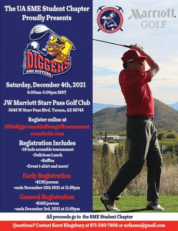 26th Annual Diggers and Duffers Golf Tournament flier